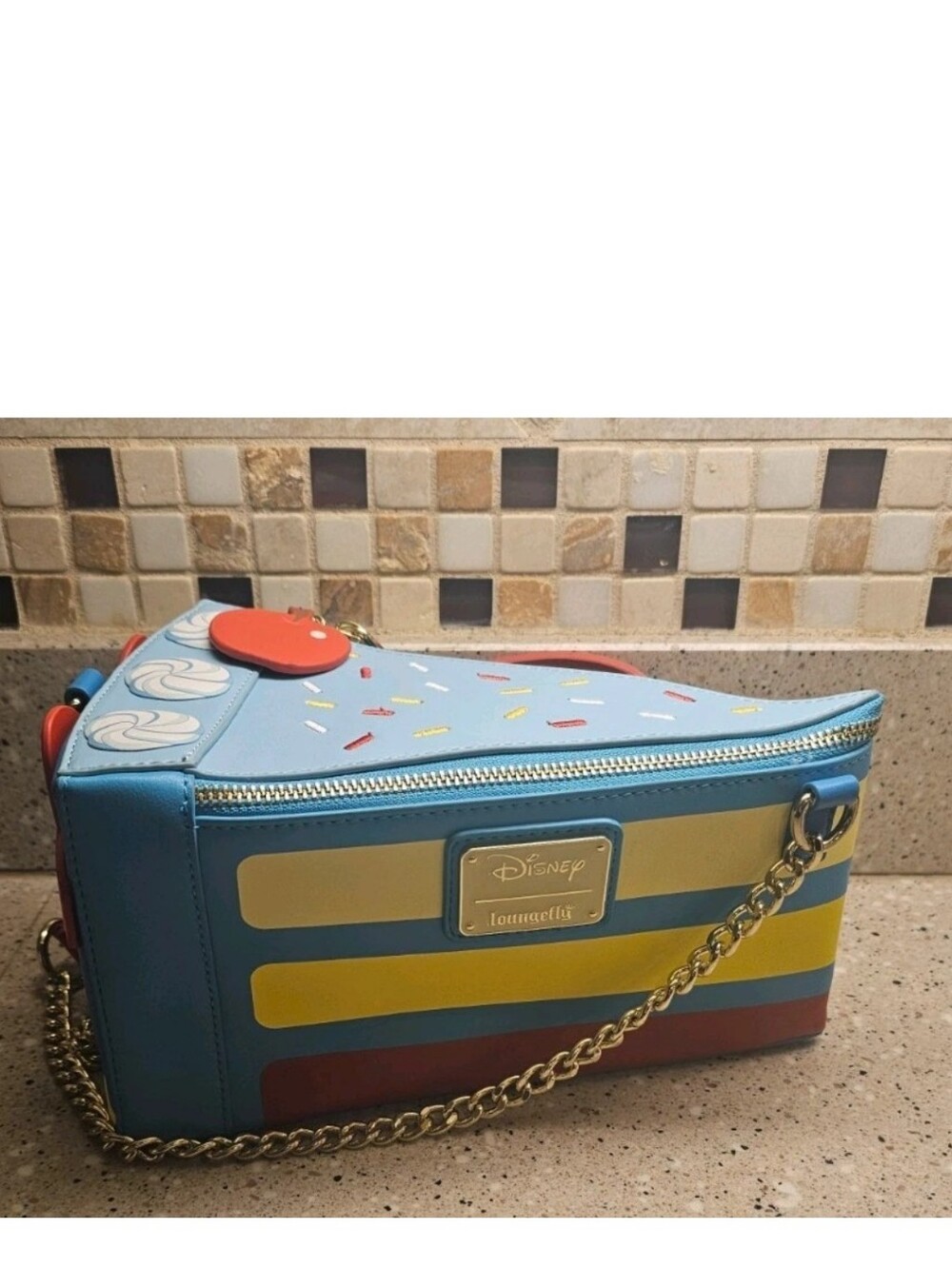 Loungefly Disney Snow White Cosplay Cake Slice Crossbody Bag Purse